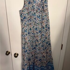 Tuckernuck Blue and White Floral Maxi Dress